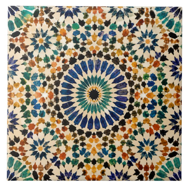 Moroccan Mosaic Traditional Pattern Tile (Front)