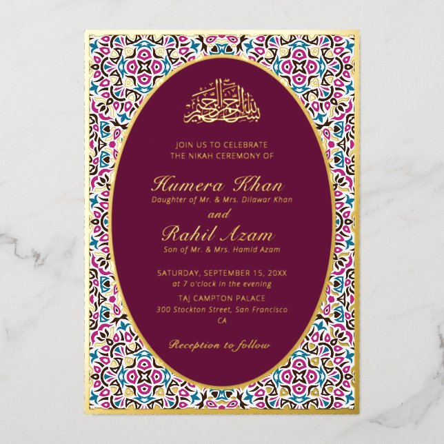 Moroccan Motif Jewel Lattice Islamic (Front)
