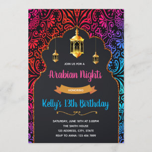 Moroccan party invitation