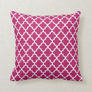 Moroccan Pattern   Berry Pink Cushion