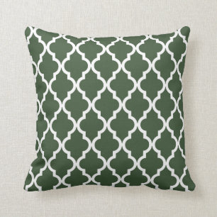 Moroccan Pattern: Hunter Green Cushion