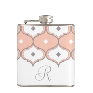 Moroccan Pattern Monogram Flask
