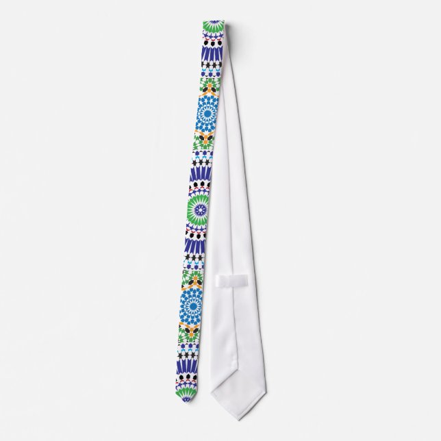 Moroccan Pattern Neck Tie (Back)
