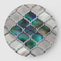 Moroccan pattern on the pearl and colour shell