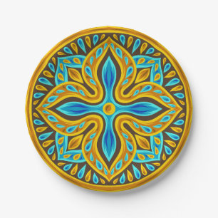 Moroccan Pattern Paper Plate