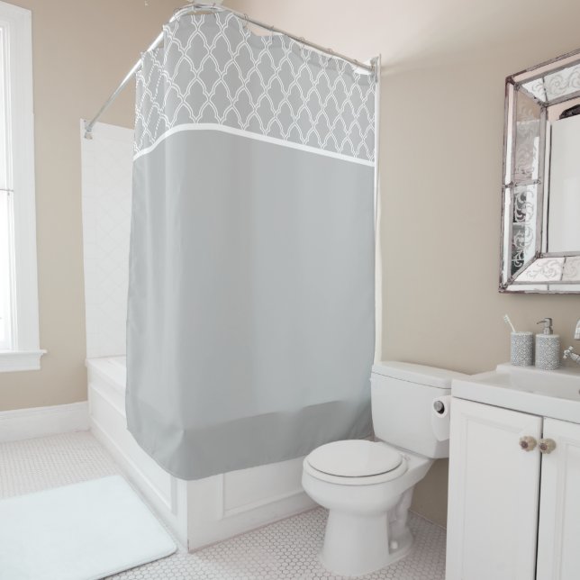 Moroccan Print Shower Curtain (In Situ)