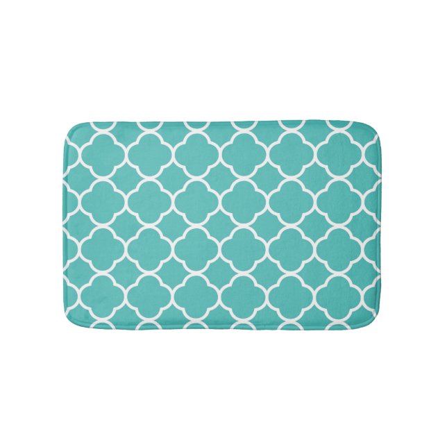 Moroccan quatrefoil bath mat (Front)