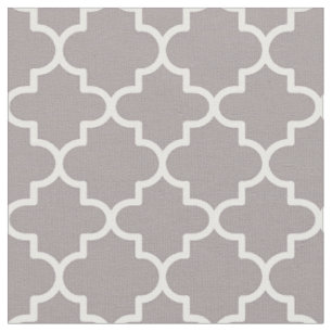 Moroccan Quatrefoil Patterned Fabric
