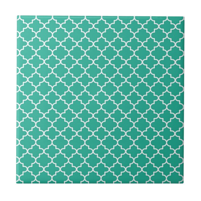 Moroccan Quatrefoil Patterned Tile (Front)