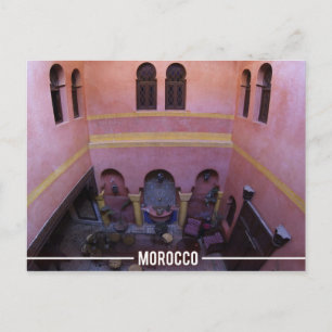 Moroccan Riad, Marrakesh Morocco Postcard