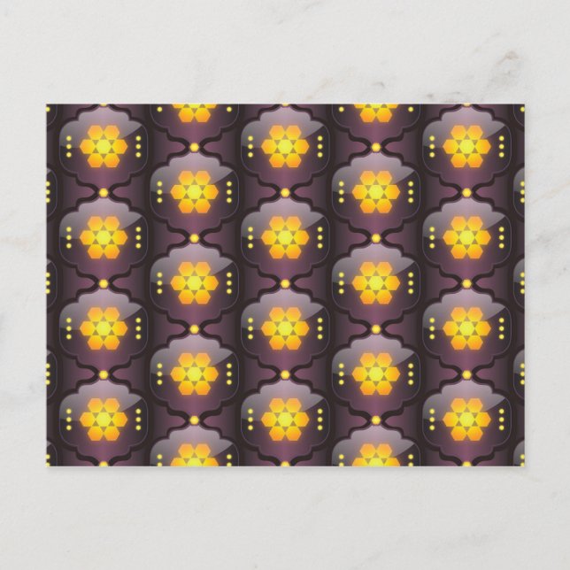 Moroccan style geometric postcard (Front)