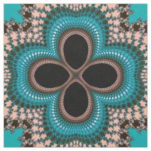 Moroccan style geometric print fabric