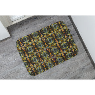 Moroccan style marble in liquid colours bath mat
