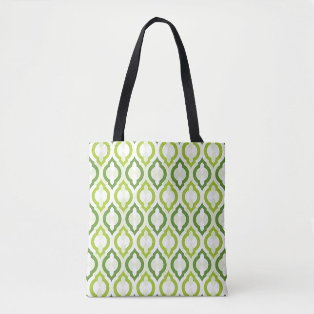 Moroccan Style Pattern Tote Bag (Front)