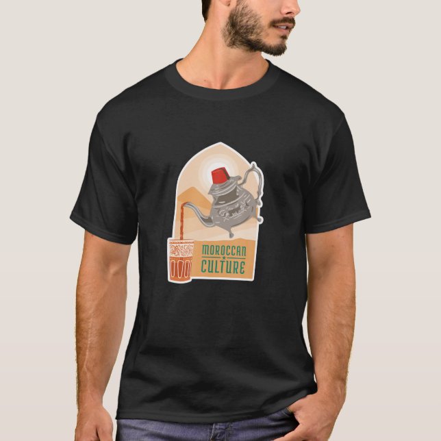 Moroccan Teapot Drink T-Shirt (Front)