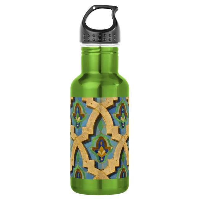 Moroccan Tile 532 Ml Water Bottle (Front)