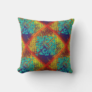 Moroccan Tile Diagonal Outdoor Cushion