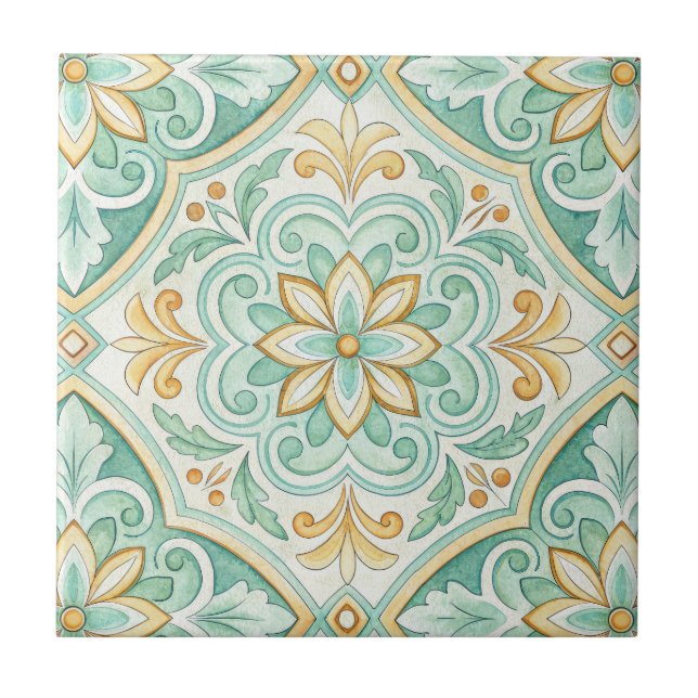 Moroccan Tile Mediterranean Home Decor (Front)