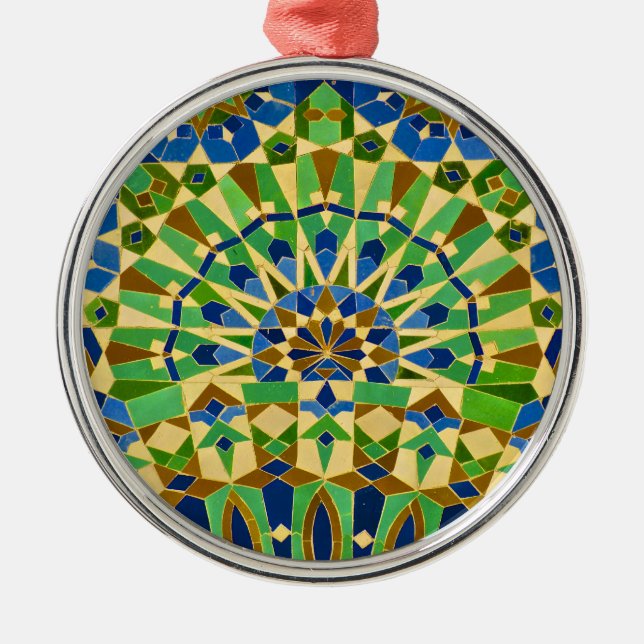 Moroccan Tile Metal Tree Decoration (Front)