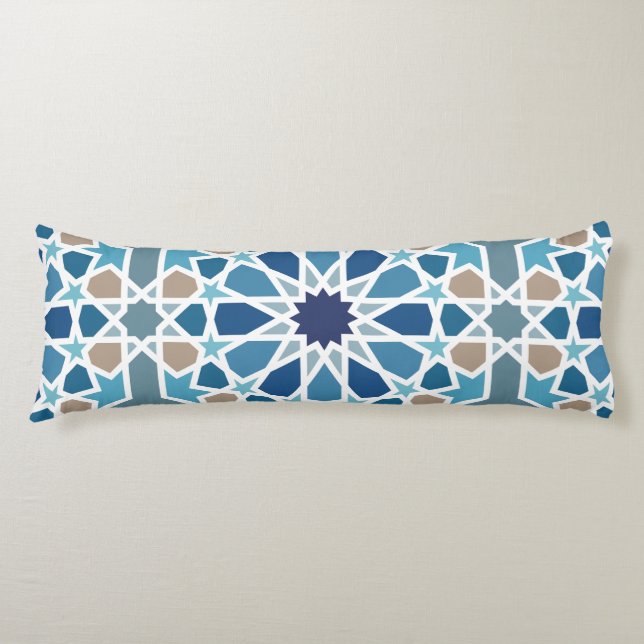 Moroccan Tile Pattern Body Cushion (Front)