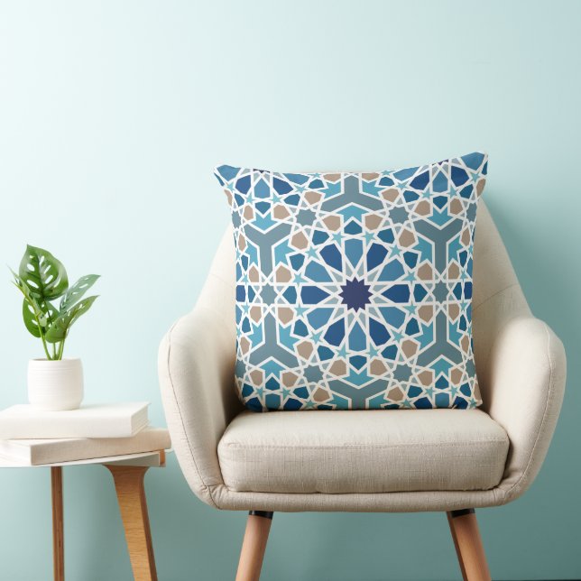 Moroccan Tile Pattern Cushion (Chair)