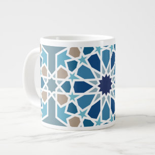 Moroccan Tile Pattern Large Coffee Mug