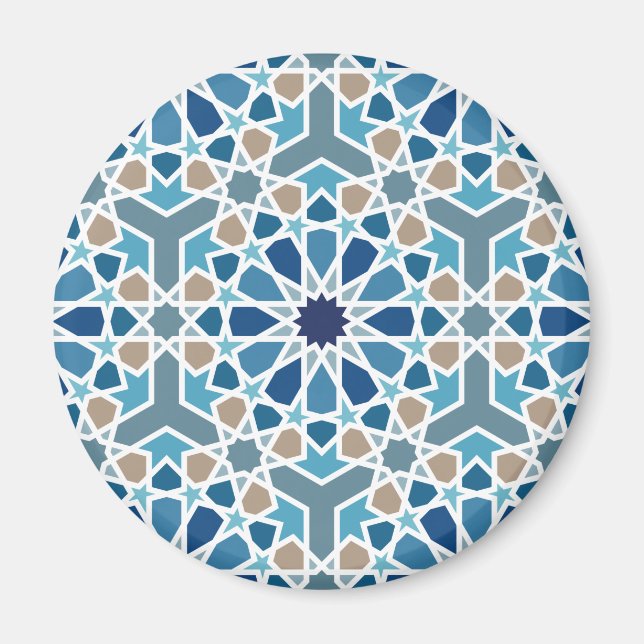 Moroccan Tile Pattern Magnet (Front)