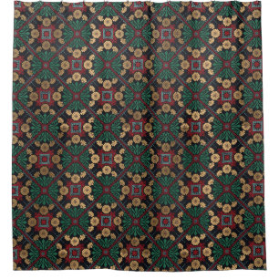Moroccan Tile Pattern Shower Curtain