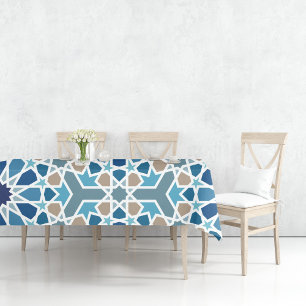 Moroccan Tile Pattern Tablecloth