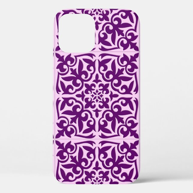 Moroccan tile - purple and orchid Case-Mate iPhone case (Back)