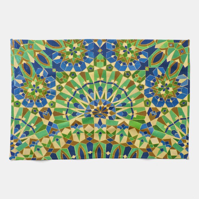 Moroccan Tile Tea Towel (Horizontal)