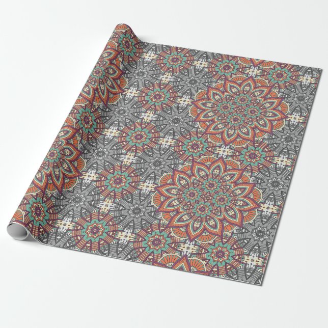 Moroccan Tile Wrapping Paper (Unrolled)