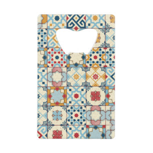 Moroccan tiles, colourful seamless pattern.