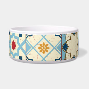 Moroccan tiles, colourful seamless pattern.