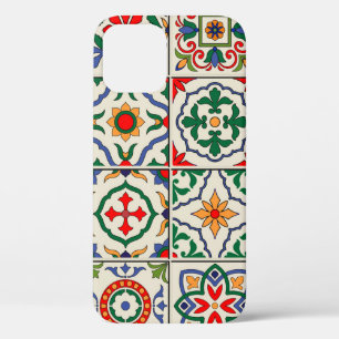 Moroccan Tiles: Colourful Seamless Pattern. iPhone 12 Case