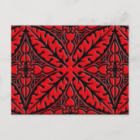 Moroccan tiles - dark red and black
