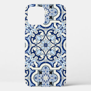 Moroccan Tiles: Gorgeous Blue Patterns. iPhone 12 Case