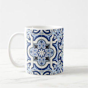 Moroccan Tiles: Gorgeous Blue Patterns. Coffee Mug