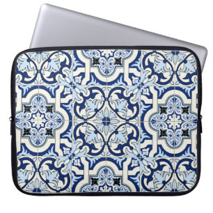 Moroccan Tiles: Gorgeous Blue Patterns. Laptop Sleeve
