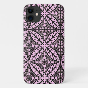 Moroccan tiles - ice pink and black Case-Mate iPhone case