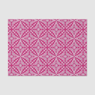 Moroccan tiles - magenta and white tissue paper