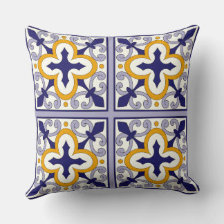 Moroccan Tiles Pattern #2 Cushion