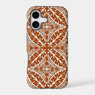 Moroccan tiles - rust brown and white