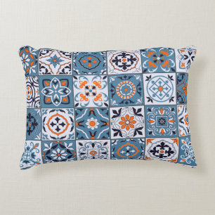 Moroccan Tiles: Vintage Seamless Elegance Decorative Cushion