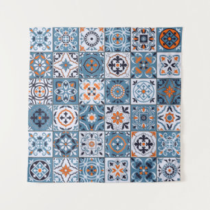 Moroccan Tiles: Vintage Seamless Elegance Tapestry