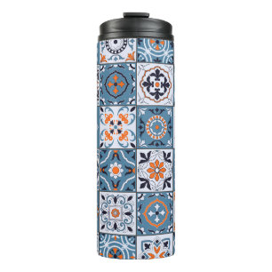 Moroccan Tiles: Vintage Seamless Elegance Thermal Tumbler