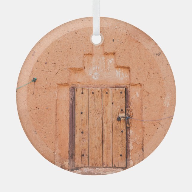 Moroccan Traditional Wooden Window Texture Glass Tree Decoration (Front)