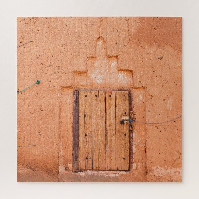 Moroccan Traditional Wooden Window Texture Jigsaw Puzzle (Vertical)
