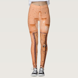 Moroccan Traditional Wooden Window Texture Leggings
