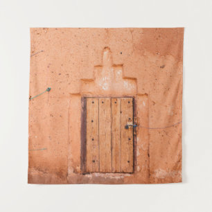Moroccan Traditional Wooden Window Texture Tapestry